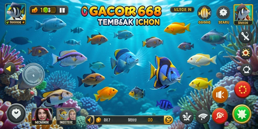 Tangkapan layar gameplay GACOR668 menampilkan aksi menembak ikan yang seru.