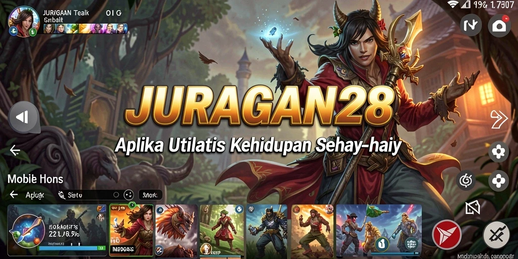 Tampilan antarmuka JURAGAN28 yang modern dan fungsional.