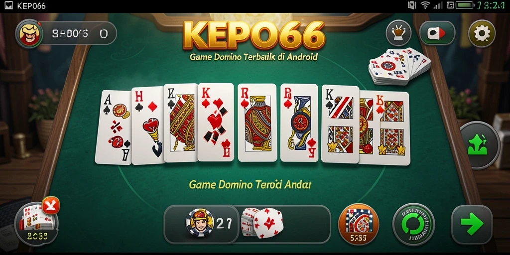 Tampilan gameplay KEPO66 yang seru dengan tema Domino.