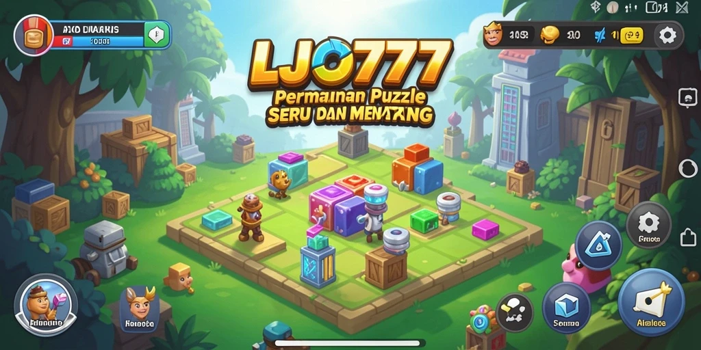 Screenshot gameplay LJO777 menampilkan tantangan puzzle yang menarik.