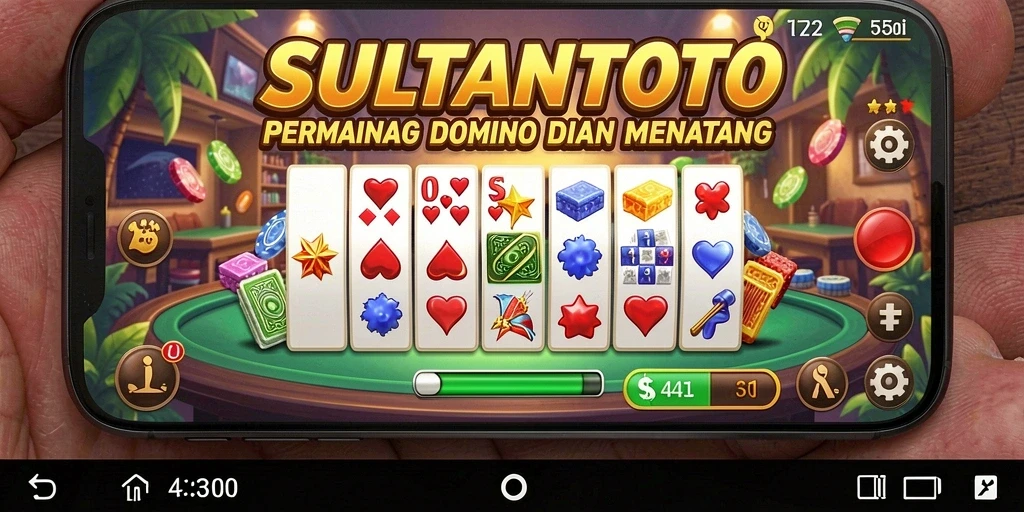 Tampilan gameplay menarik dari SULTANTOTO yang menampilkan permainan Domino.