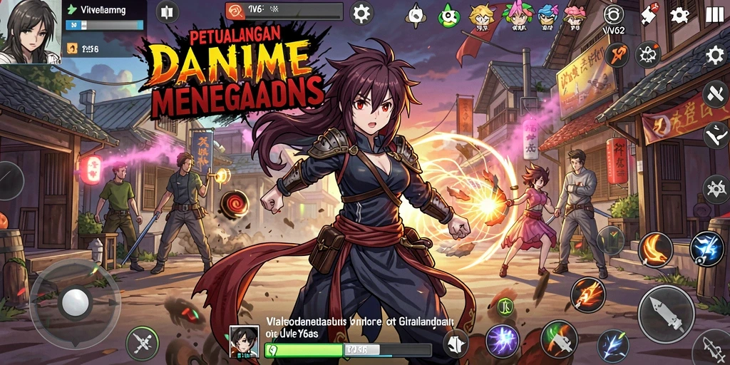 Tampilan gameplay epik dari VV62 yang penuh aksi.